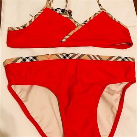 girls burberry bathing suit|burberry bikini model.